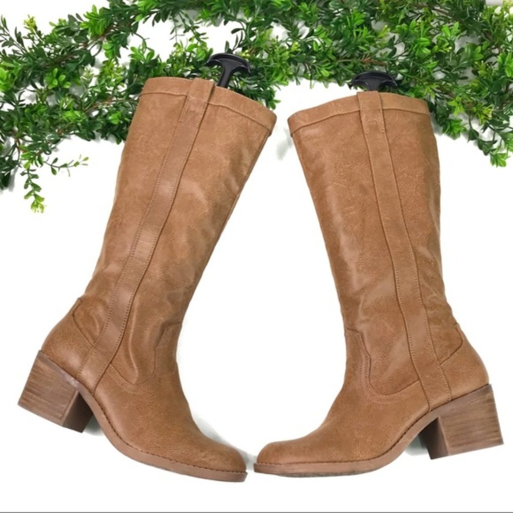 Dolce Vita Women’s Brown Block Heel Boots Size 8 New - Picture 1 of 9